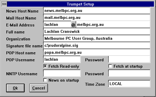 Trumpet Network Information Inserted