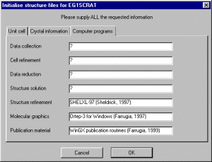 Programs Used Initilise Structure file Window